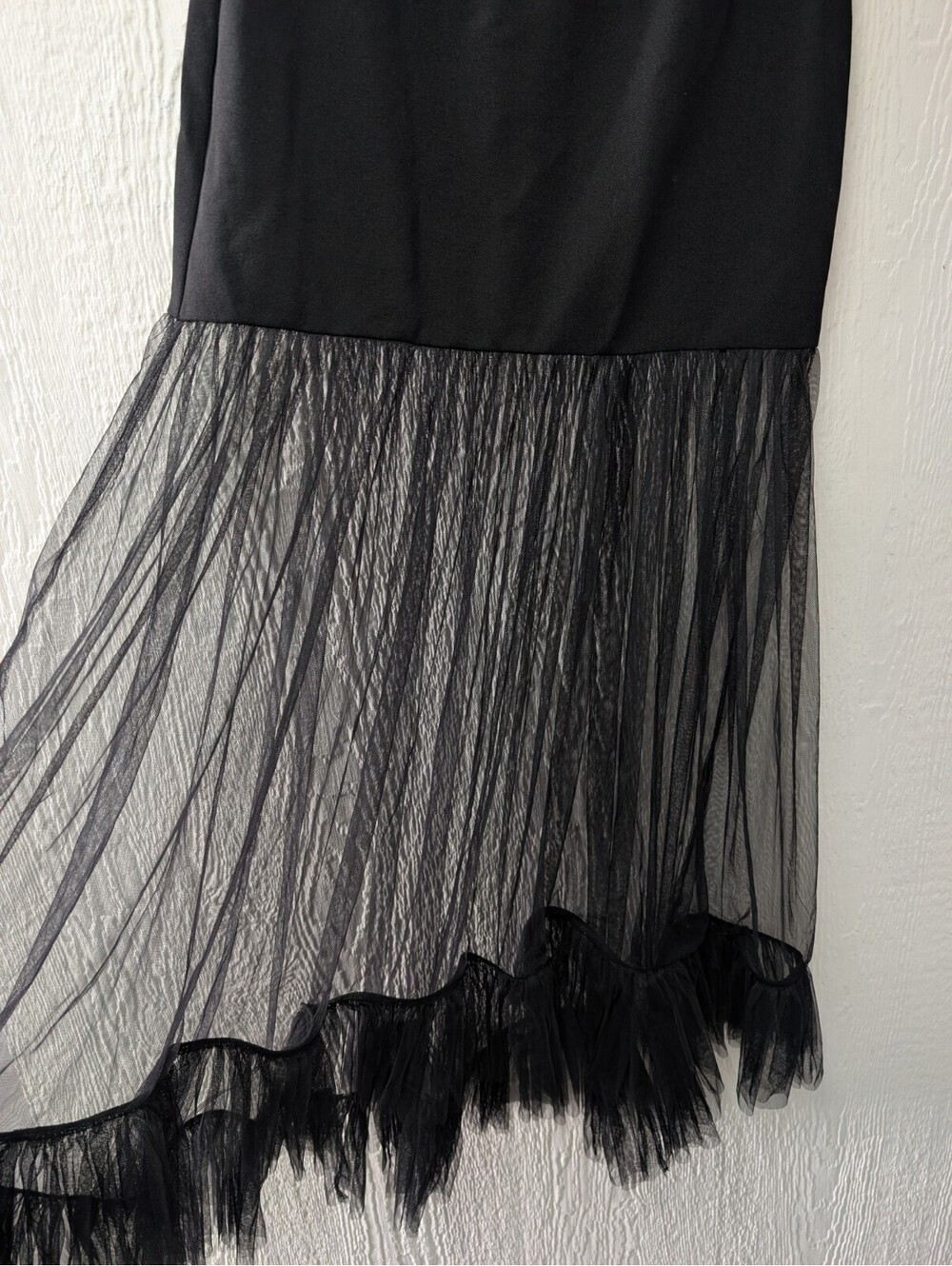 Cider Black Tulle Hi-Lo Sheer Skirt Whimsigoth Dark Romantic Punk Size Medium - Picture 3 of 5